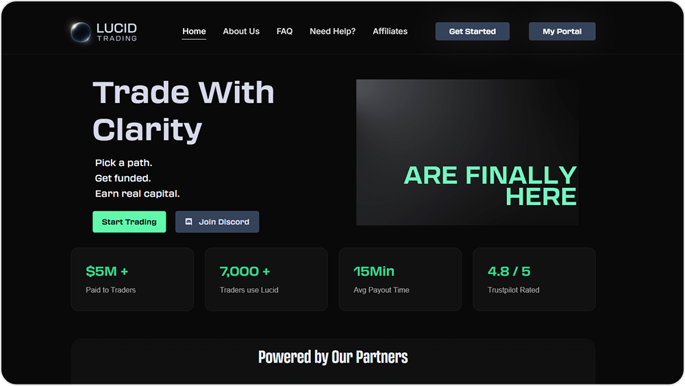 Lucid Trading hero