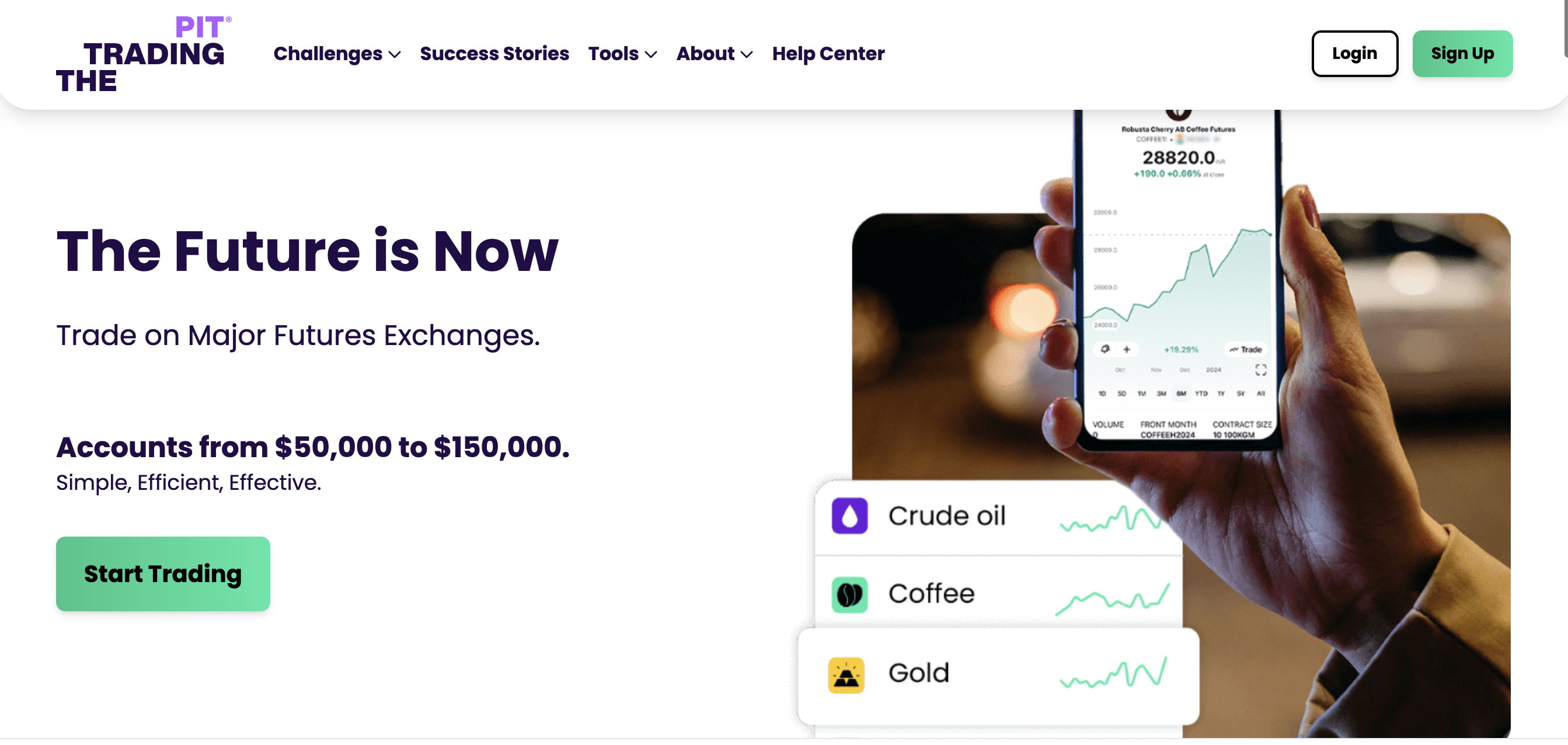 The Trading Pit Futures hero